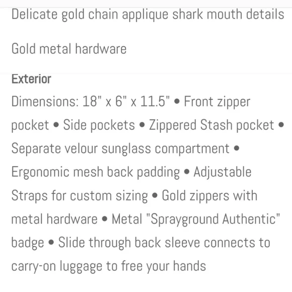 Sprayground Backpack - Picture 14 of 16